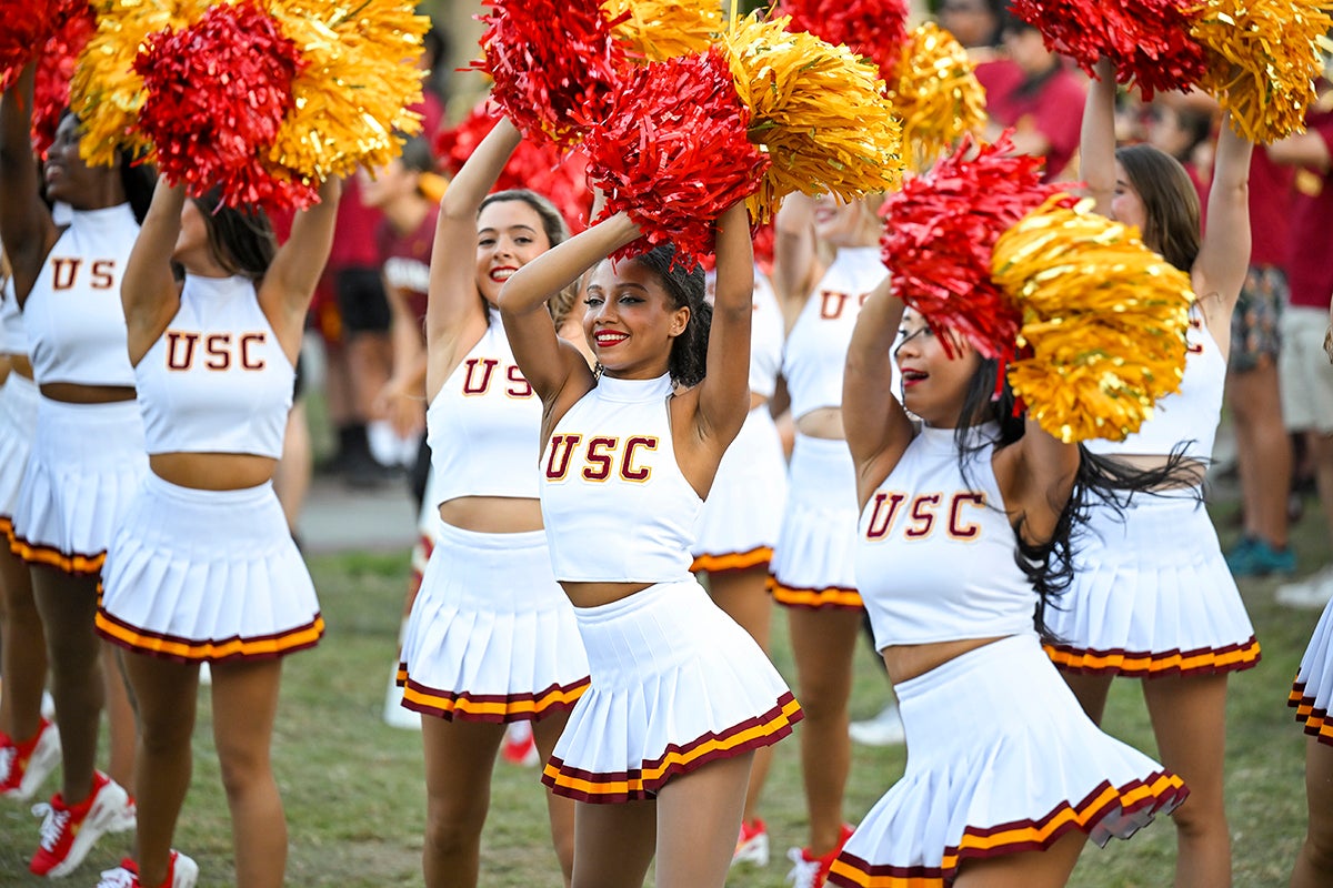 Favorite USC photos: Song Girls at Spirit Rally