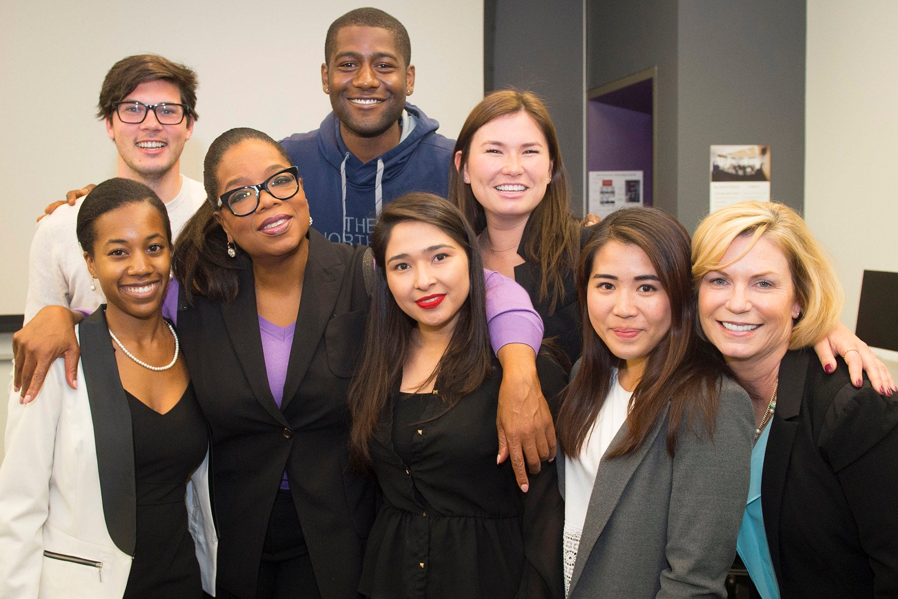 Oprah Winfrey with Annenberg students