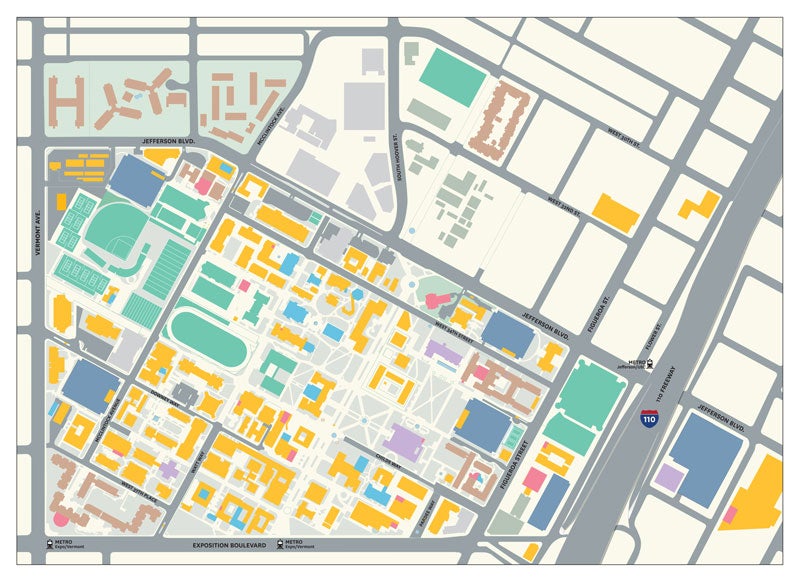 map of USC