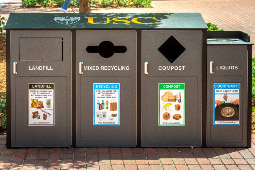 USC's zero waste auditor tracks the university's trash and recycling