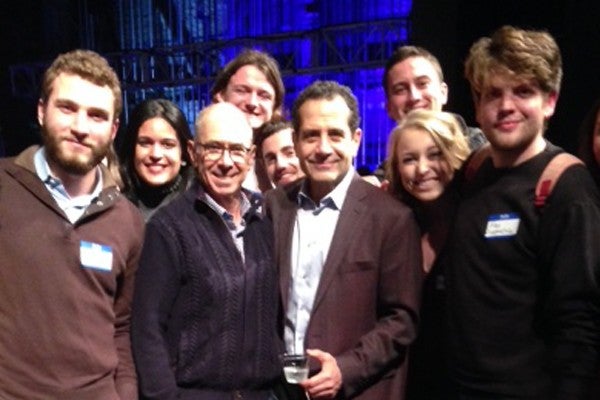 Tony Shalhoub and students