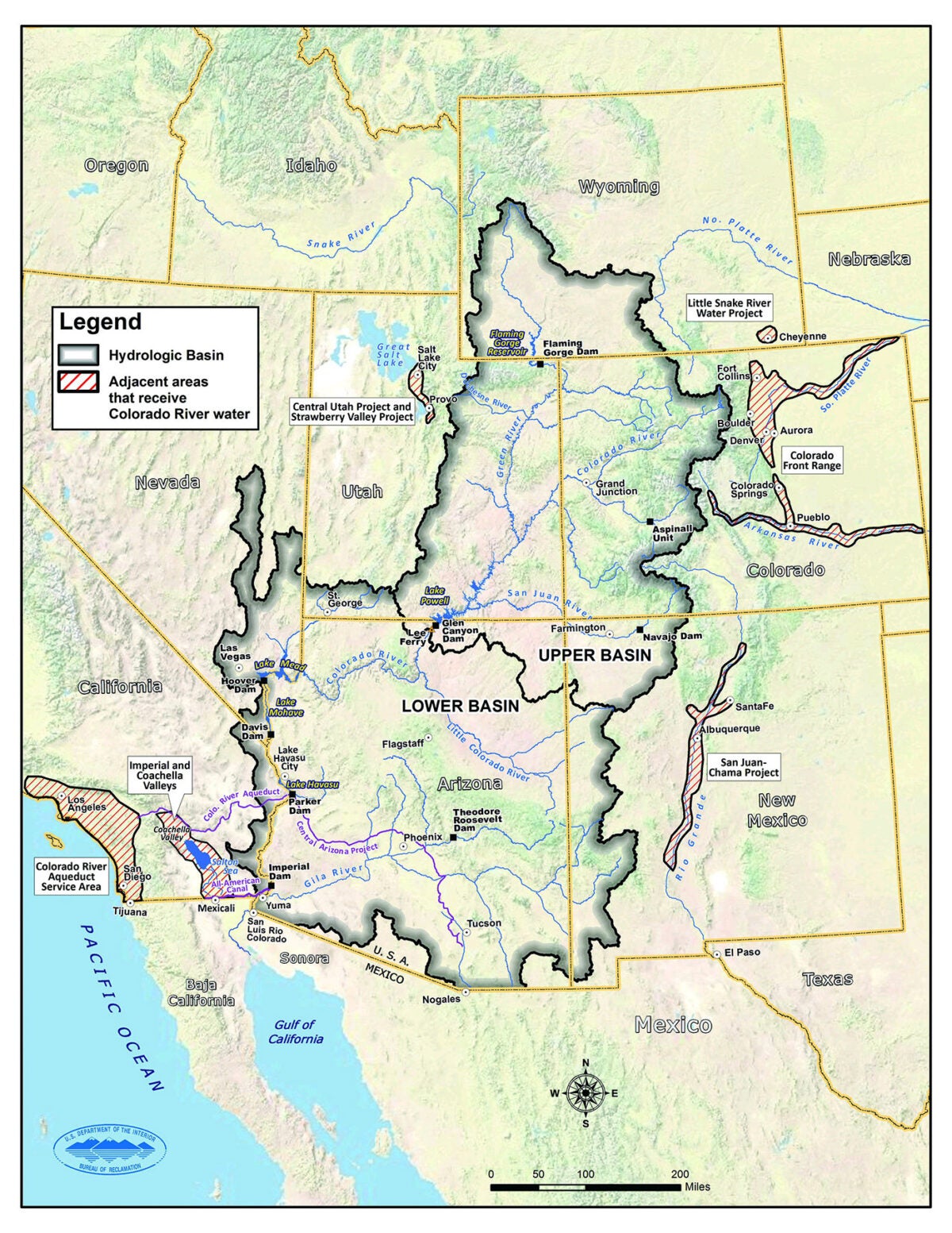 Water wars: Colorado River basin map