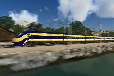 Rendering of high-speed rail