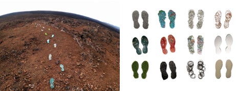 Mars art eco-footprints Richelle Gribble
