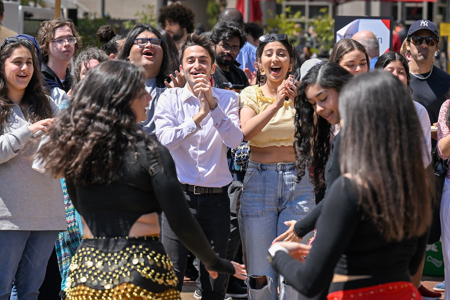 Arab American Heritage Month: Students enjoy belly dancers’ performance