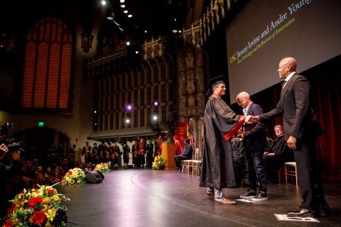 graduates at Iovine and Young academy commencement