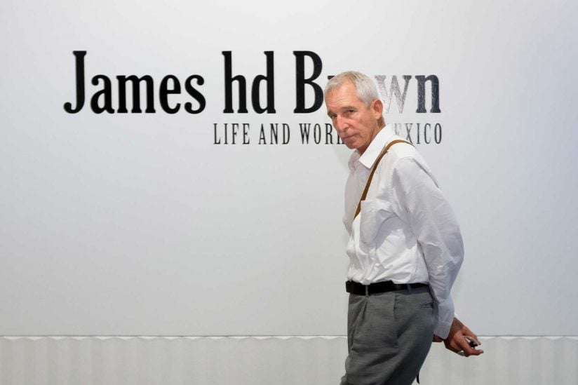 James hd Brown walking in USC Fisher Museum