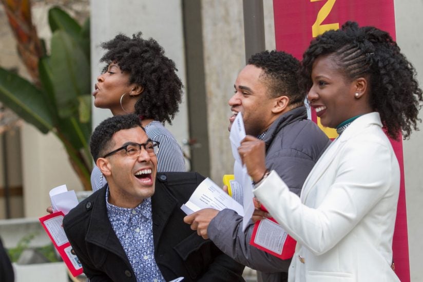 USC med school students celebrating on match day