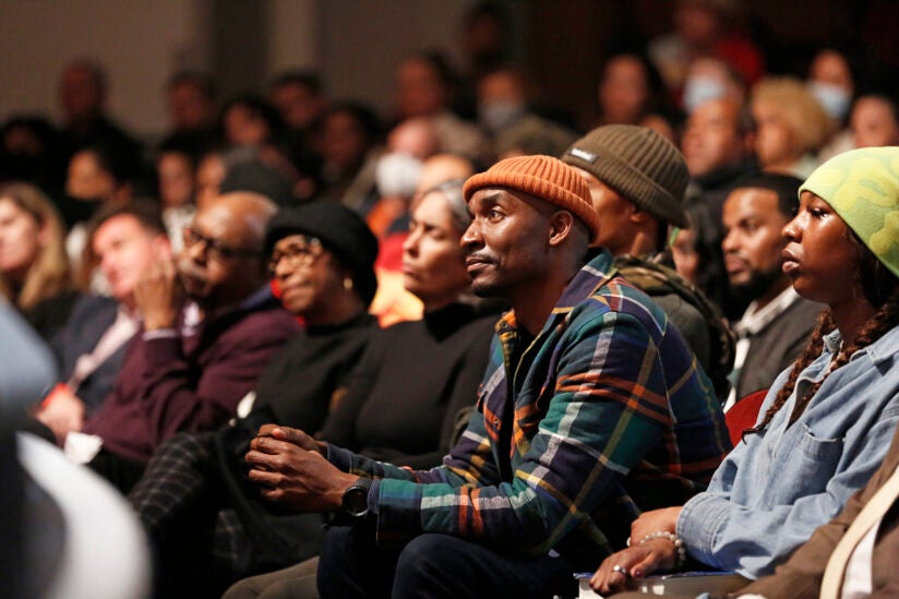 The 1619 Project: Crowd inside Bovard Auditorium