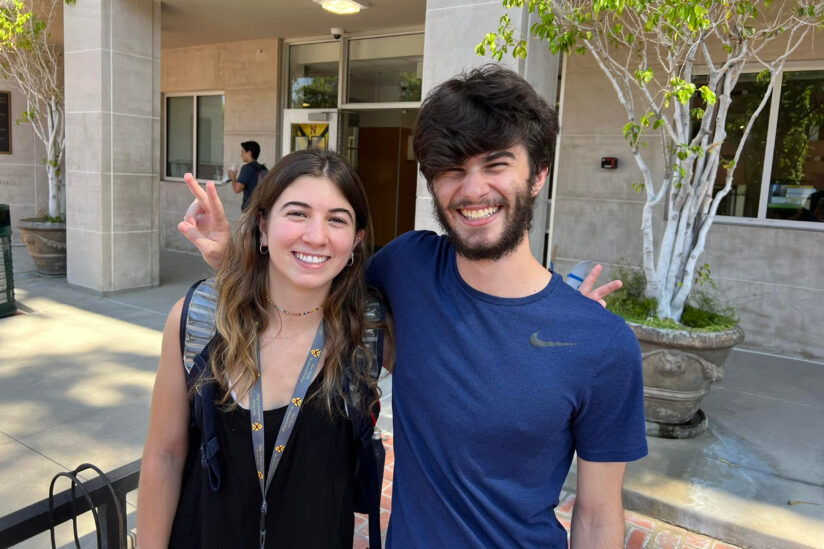 New USC students: Katie Rube with brother Charlie