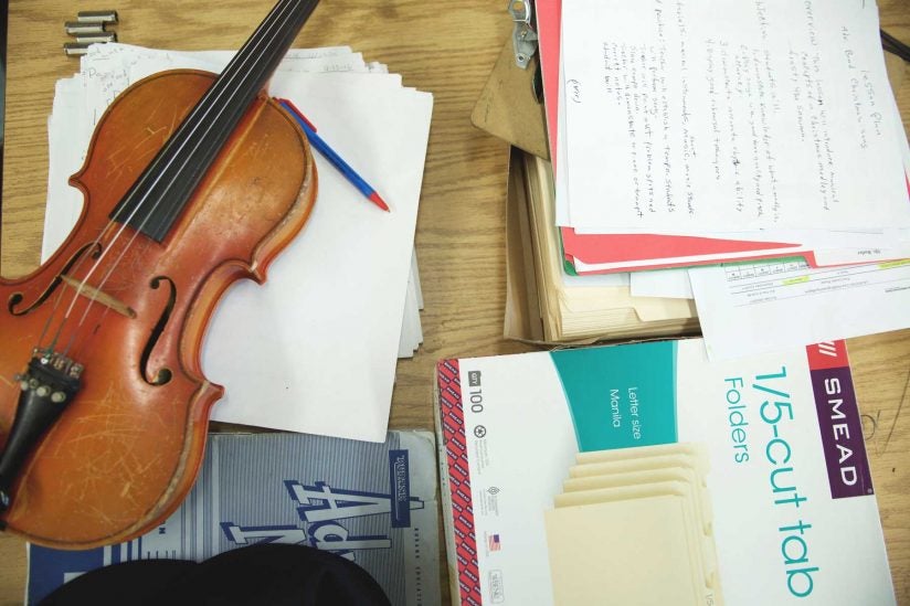 violin used by students 