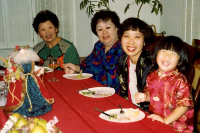 Lunar New Year: Susan Kamei and family in 1993