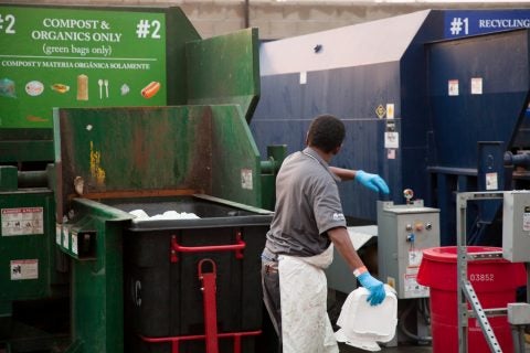 USC recycling trash sustainability