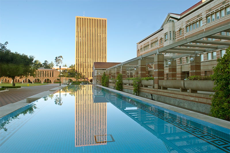 South side of Leavey Library study spot