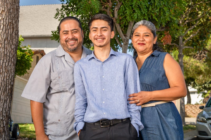 David and Laura Garcia saw NAI as a path to college for their son, Ivan.