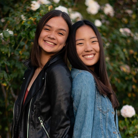 Alumna Abigail Leung and Esther Cha.