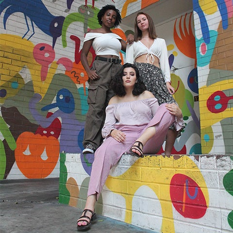 Teni Pearse, Cambria Estrada and Karen Carlson model used clothes from Bloom Boutique.