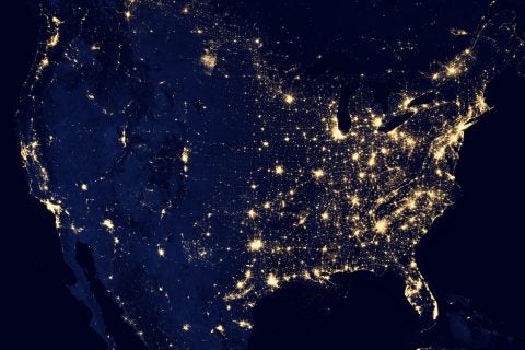 Effect of light on animals: light pollution the United States