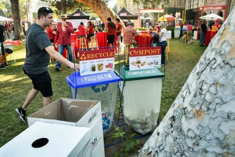 USC sustainability recycling