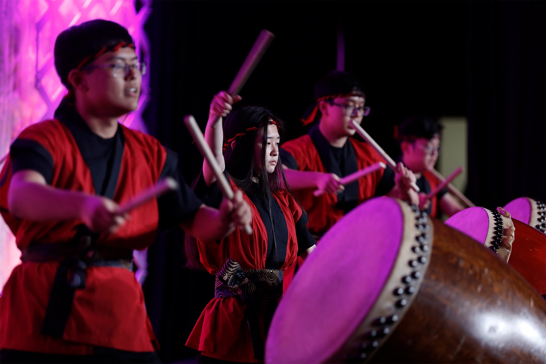 USC Kazan Taiko performs: Nisei students