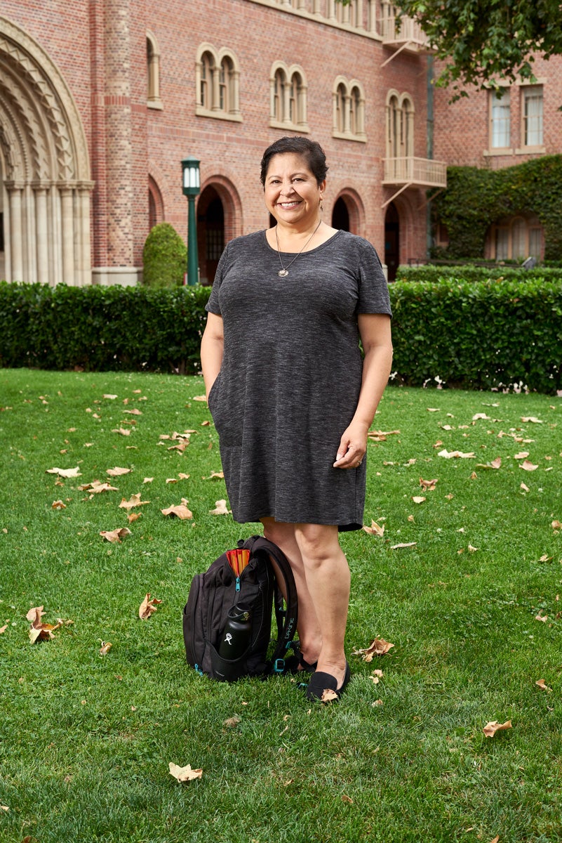 Photo of Margarita Lopez on USC campus