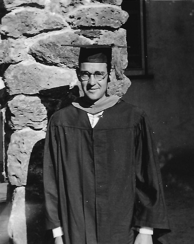 Harry Wolf earned his doctorate in 1953. | PHOTO COURTESY OF THE WOLF FAMILY