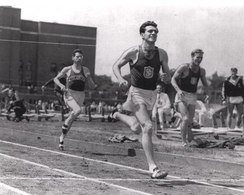 At USC, Louis Zamperini set a national collegiate mile mark of 4:08.3 that stood for 15 years. (Photo/ USC University Archives)