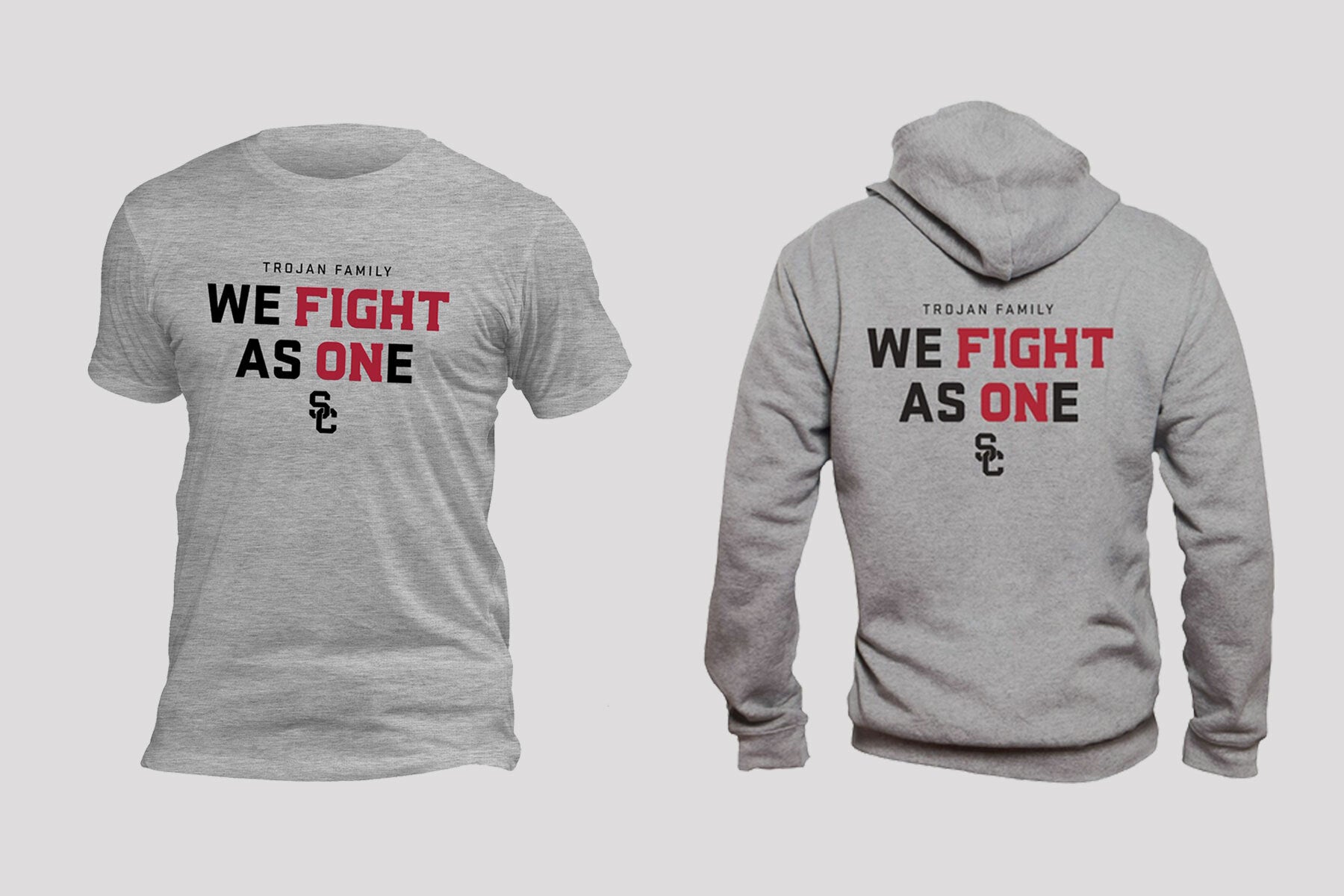We Fight As One USC shirts