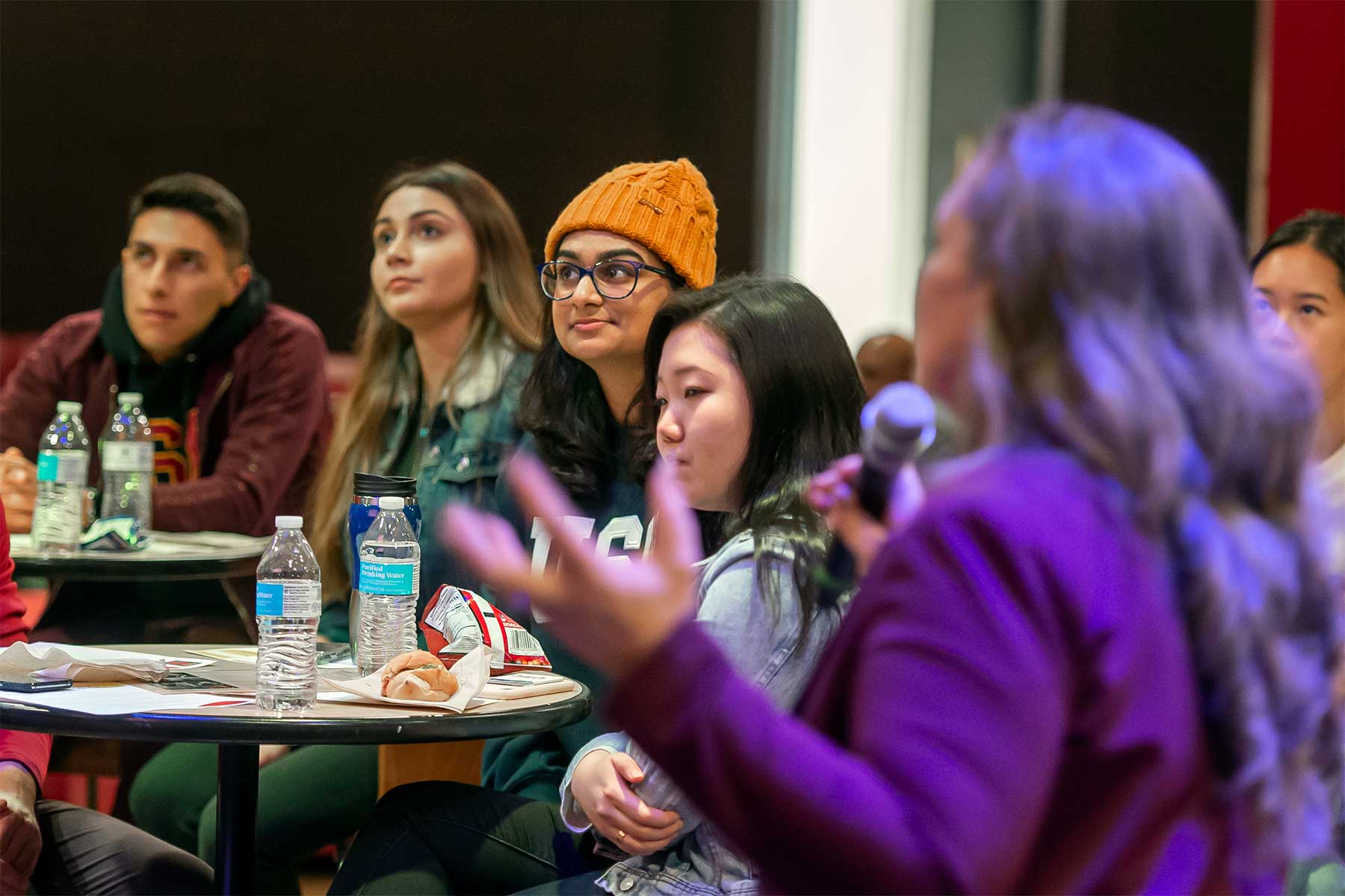 Students at MLK event