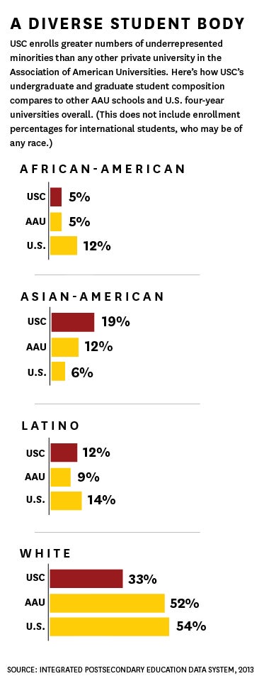 Chart: Diverse student body