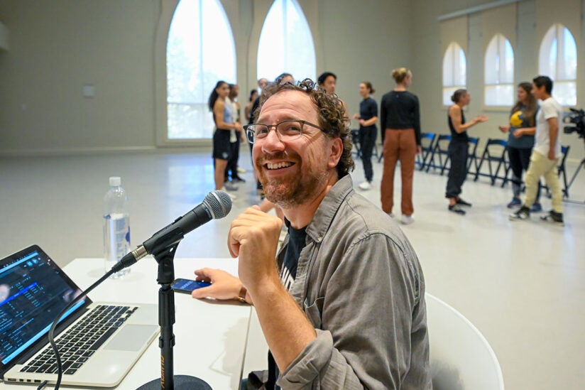 Monica Bill Barnes and USC Kaufman dancers: Co-director Robbie Saenz de Viteri