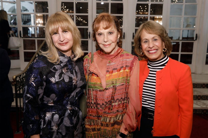 USC Kaufman Dean Julia Ritter with Glorya Kaufman and USC President Carol L. Folt