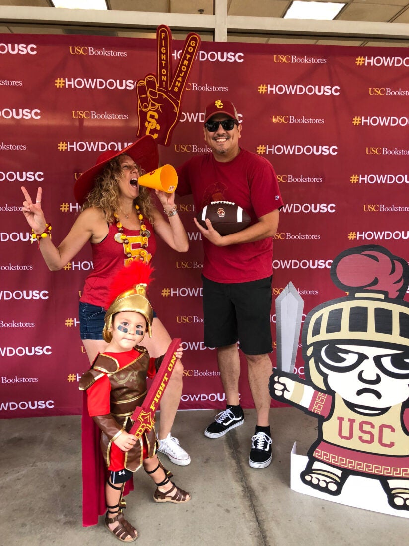 USC football fans: Segura family on Game Day