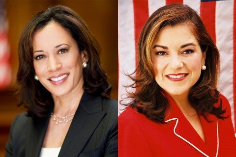 Kamala Harris and Loretta Sanchez