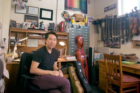 Jim Wang in his office