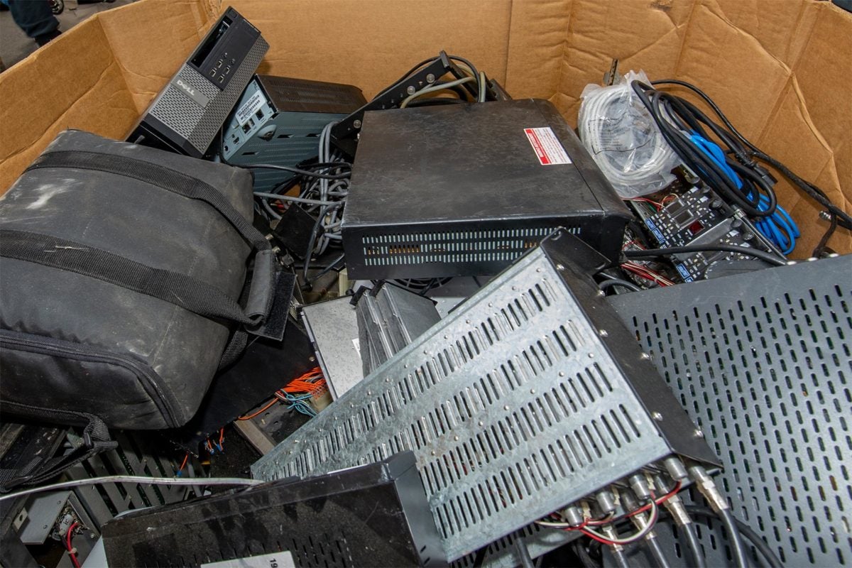Box full of USC used electronics