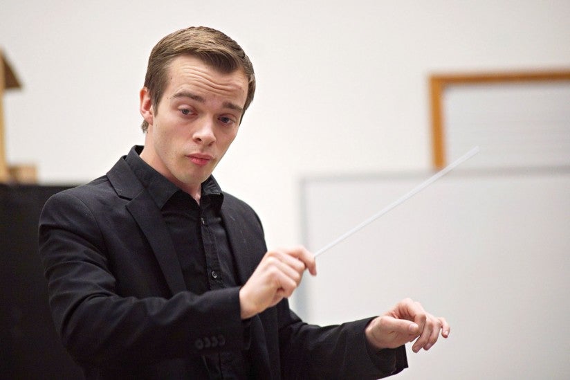 Ryan Lindveit conducting