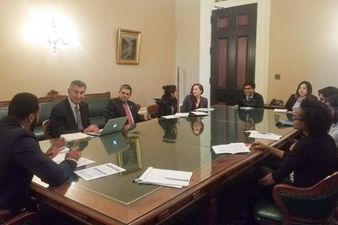 USC MD MPH students meet with policy makers