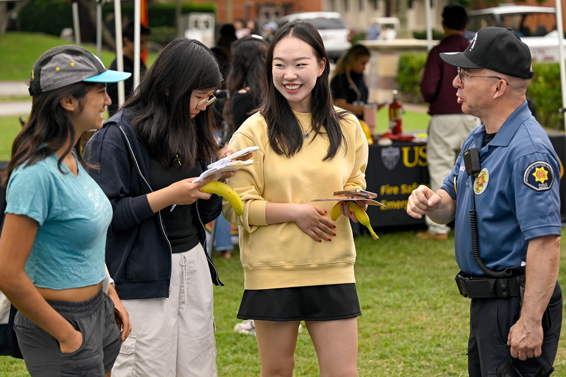 USC Safety Days: Anjali Gopinathan, Mingtong Yang and Hejing Li talk with Erwin Valencia of DPS