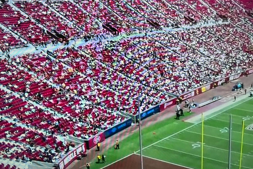 USC 2022 spring football game: Coliseum crowd