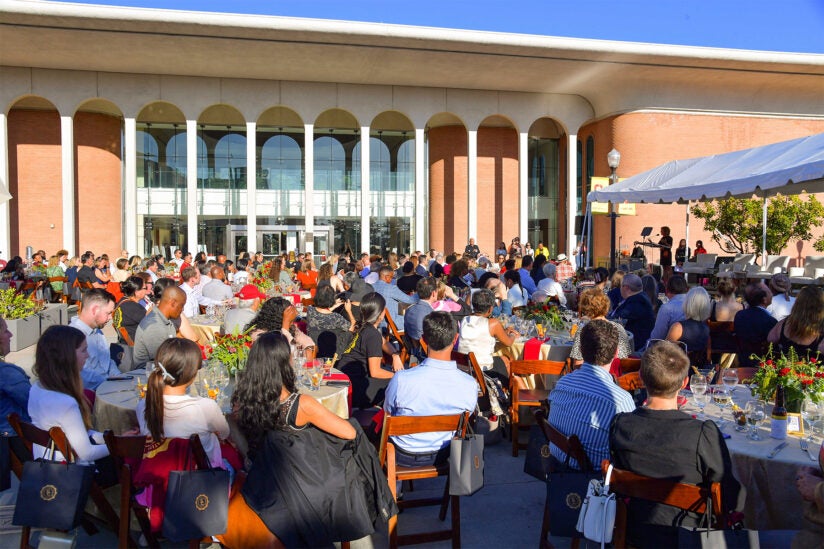 Title IX kickoff: President Folt addresses the crowd