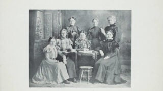 The women of Alpha Rho, one of USC’s early sororities