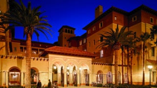 School of Cinematic Arts at night