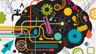 graphic of brain in action