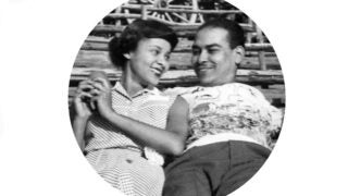 Vintage photograph of Verna and Peter Dauterive