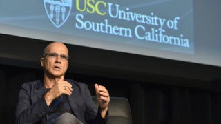 Entrepreneur Jimmy Iovine speaking at USC's 2014 Global Conversation