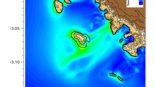 Computer modeling of the of the impact of the 2010 tsunami on the Mentawai Islands off of Sumatra