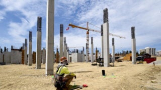 Poster for USC Marching Band performance in Milan at USA National Day