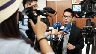 Thomas Wong at media briefing