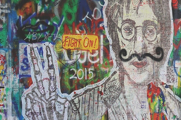 Grafitti wall in Munich.
